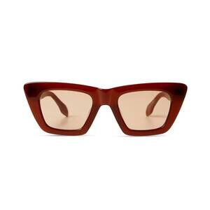 NEW ELISA JOHNSON women's lori sunglasses in brown